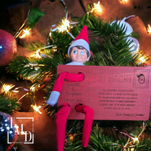 Load image into Gallery viewer, I'm Back! Elf Postcard- Customized Option