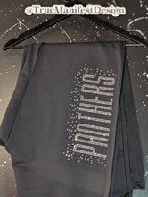 Load image into Gallery viewer, Panthers Bling Open Bottom Sweatpants