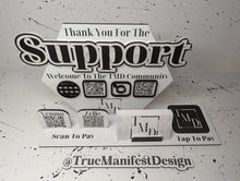 Load image into Gallery viewer, Social + Payment Marketing Sign