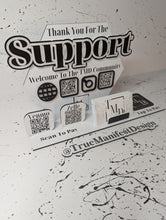 Load image into Gallery viewer, Social + Payment Marketing Sign