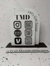 Load image into Gallery viewer, Let's Get Social Arched Marketing Sign