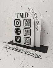 Load image into Gallery viewer, Let's Get Social Arched Marketing Sign