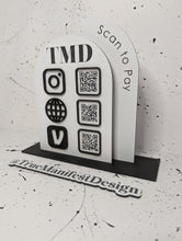 Load image into Gallery viewer, Let's Get Social Arched Marketing Sign