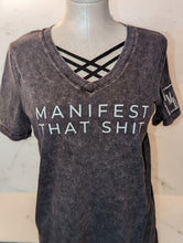Load image into Gallery viewer, Manifest That Shit Branded V-Neck Tee