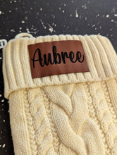 Load image into Gallery viewer, Custom Name Leatherette Patch for Stockings