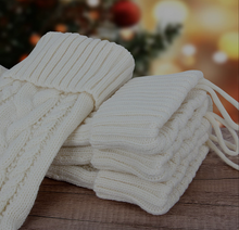 Load image into Gallery viewer, Christmas Stocking with Custom Name Leatherette Patch