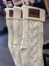 Load image into Gallery viewer, Custom Name Leatherette Patch for Stockings