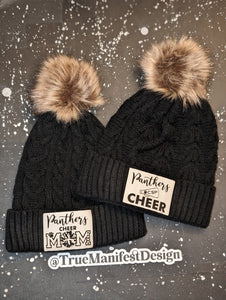 Panthers Cheer Mom Beanie