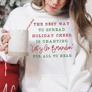 Holiday Cheer Let's Go Brandon Hoodie