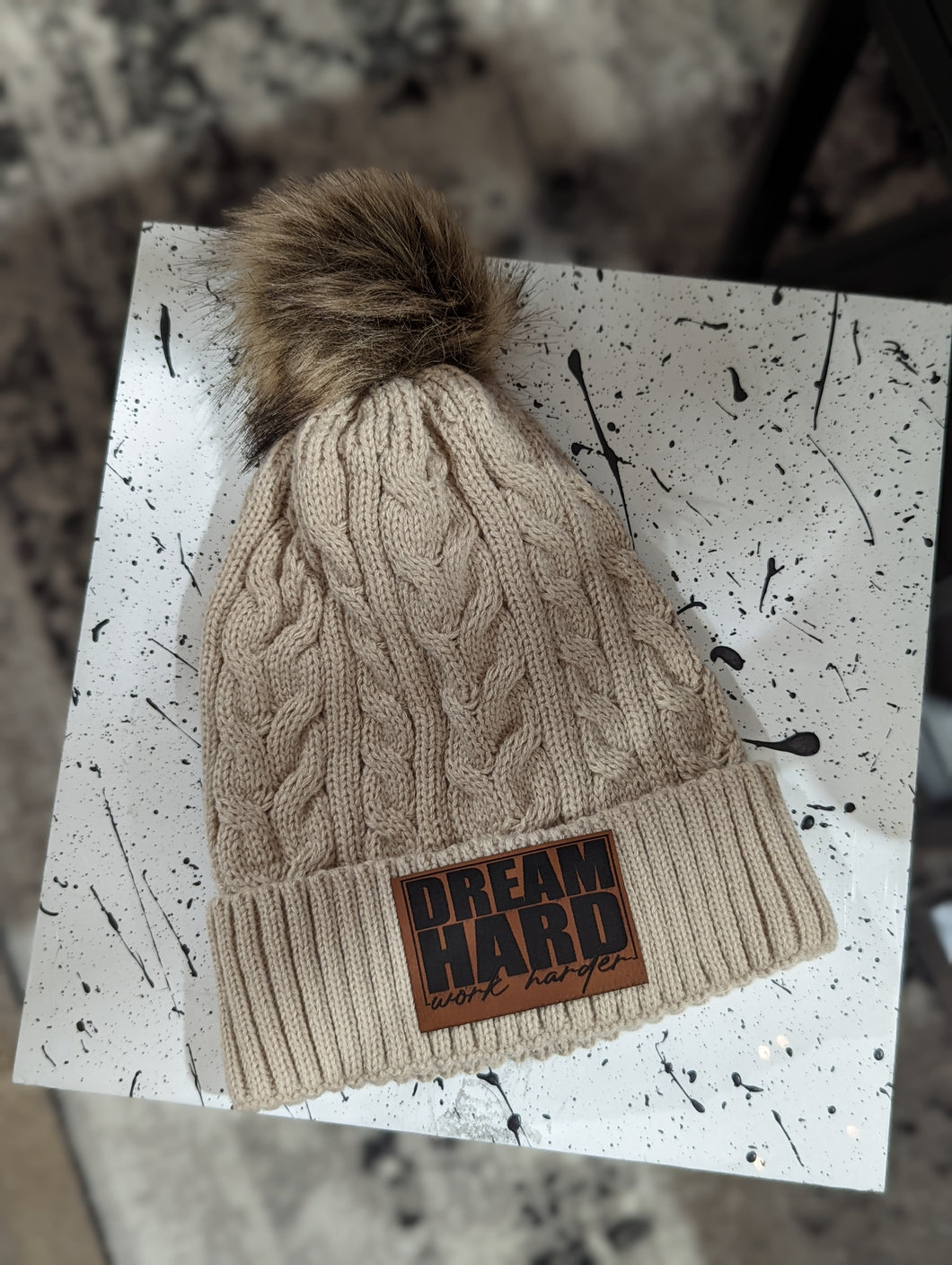 Dream Hard Work Harder Beanie