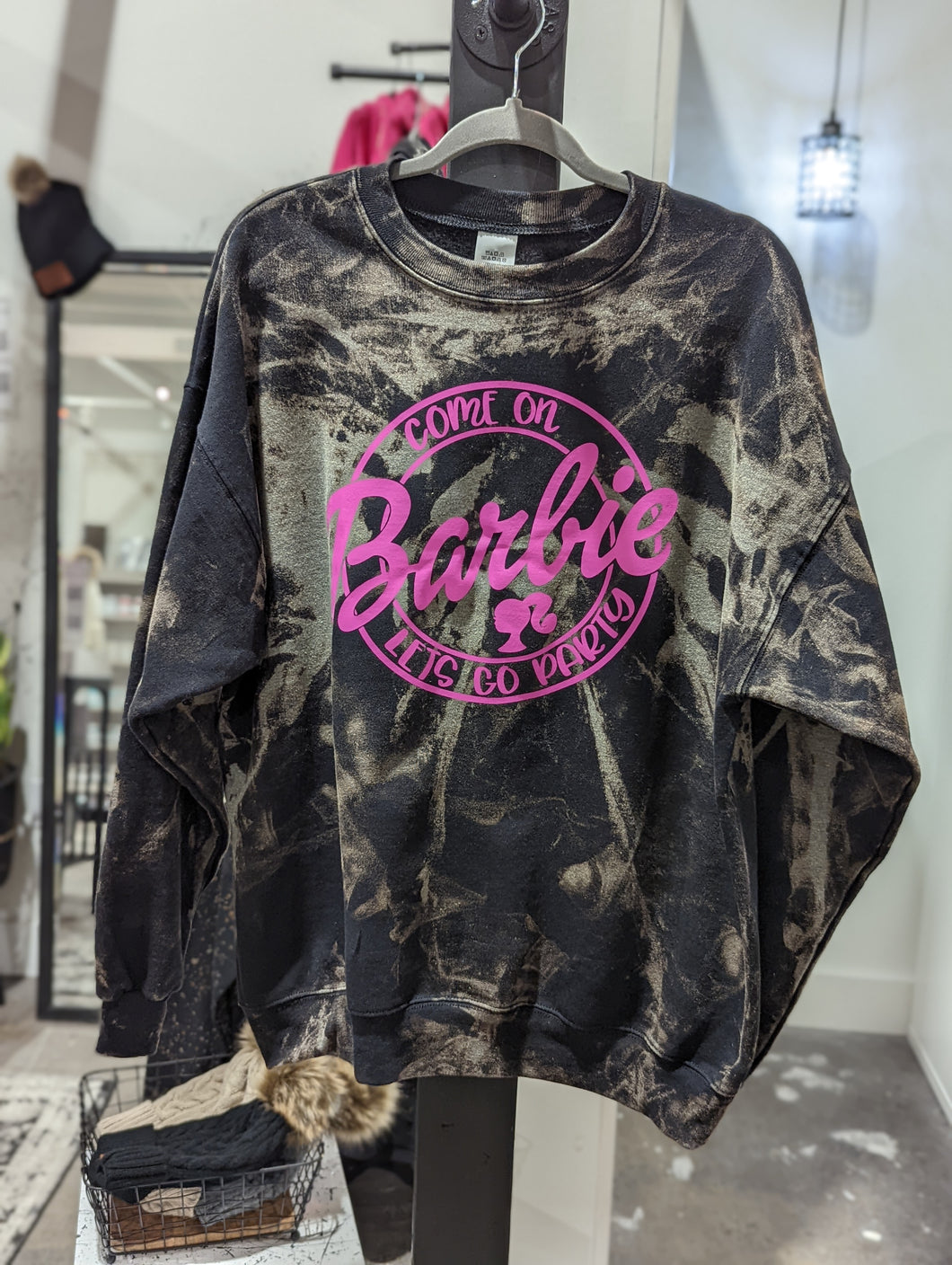 Barbie Acid Wash Sweatshirt