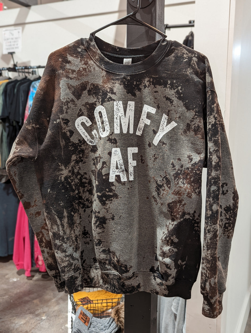 Comfy AF Acid Wash Sweatshirt