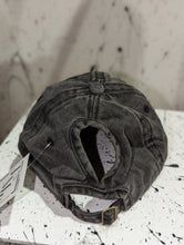 Load image into Gallery viewer, Inhale Exhale Ponytail Hat- Charcoal
