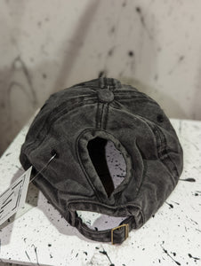 Feral Housewife Ponytail Hat- Charcoal