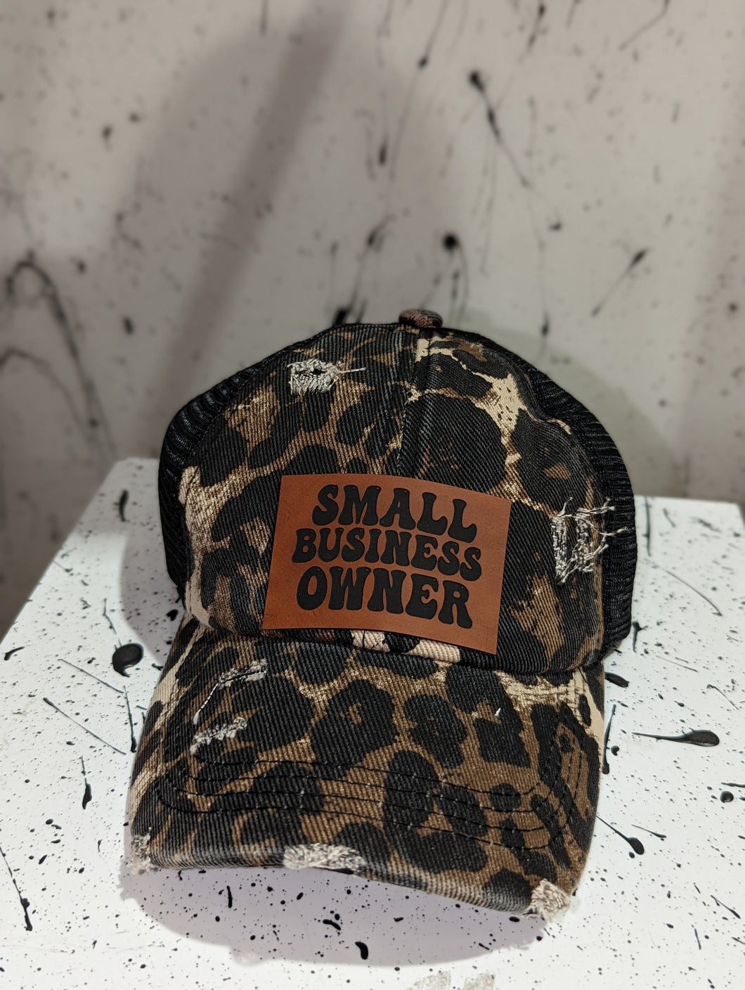 Small Business Owner Leopard Hat