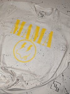 MAMA Smiley Splatter Tee