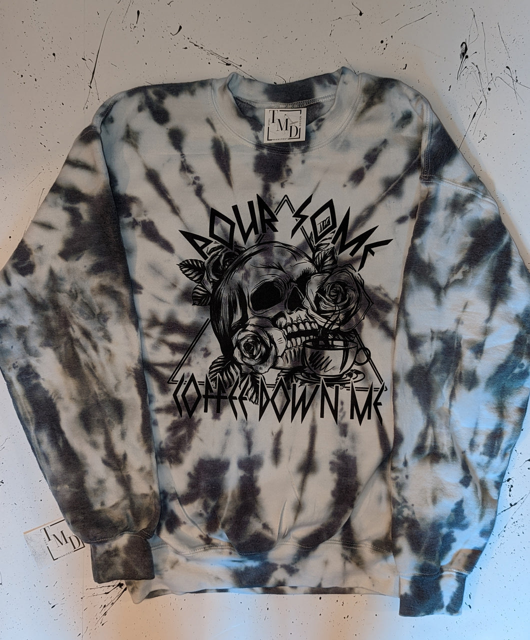 Pour Some Coffee Down Me Tie Dye Sweatshirt