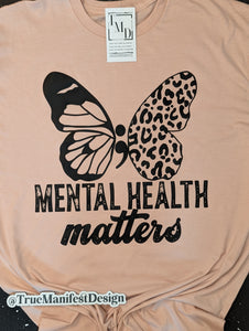 Mental Health Matters Leopard Butterfly