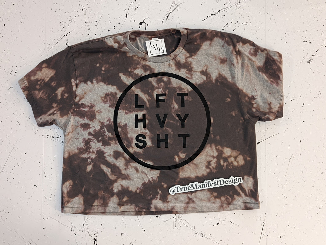 LTF HVY SHT Grey Smoke Crop Top