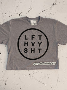 LFT HVY SHT Light Grey Crop Top