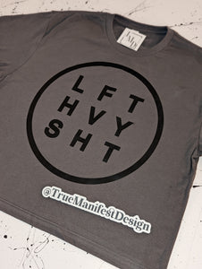 LFT HVY SHT Dark Grey Crop Top