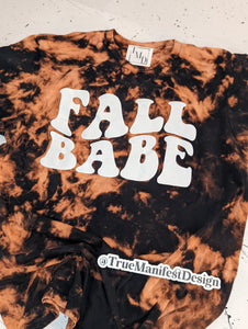 Fall Babe Reverse Tie Dye