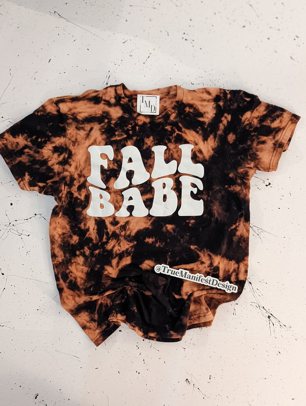 Fall Babe Reverse Tie Dye