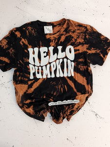 Hello Pumpkin Reverse Tie Dye