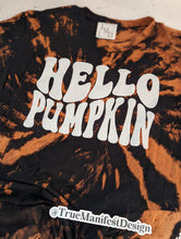 Load image into Gallery viewer, Hello Pumpkin Reverse Tie Dye
