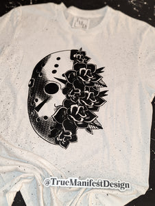 Jason Voorhees Floral Splatter Tee