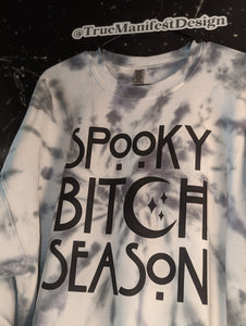 Spooky Bitch Season Tie Dye Sweatshirt