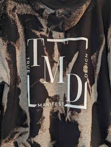 TMD Zip Up Acid Wash Hoodie