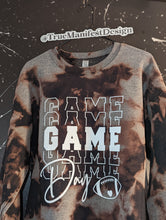 Load image into Gallery viewer, Game Day Football Acid Wash Sweatshirt
