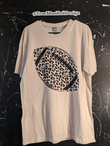 Leopard Print Football Tee