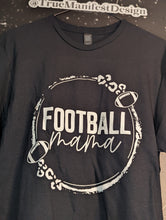 Load image into Gallery viewer, Football Mama Leopard Print Tee
