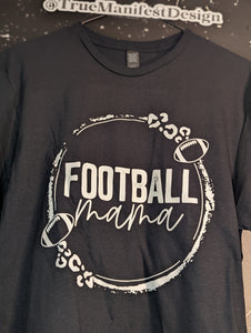 Football Mama Leopard Print Tee