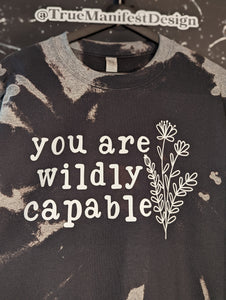 You Are Wildly Capable Acid Wash Sweatshirt