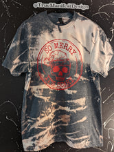 Load image into Gallery viewer, So Merry Its Scary Acid Wash Tee
