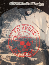 Load image into Gallery viewer, So Merry Its Scary Acid Wash Tee
