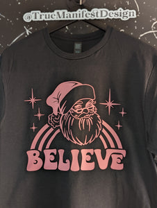 Pink Santa Believe