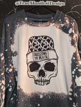 Load image into Gallery viewer, Literally Freezing Skelly Acid Wash Sweatshirt
