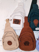 Load image into Gallery viewer, Corduroy Sling Bag With Patch
