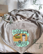 Load image into Gallery viewer, This is My Happy Camper Blanket
