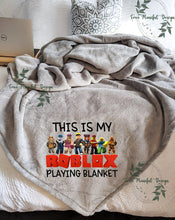 Load image into Gallery viewer, This is My Roblox Playing Blanket with Characters
