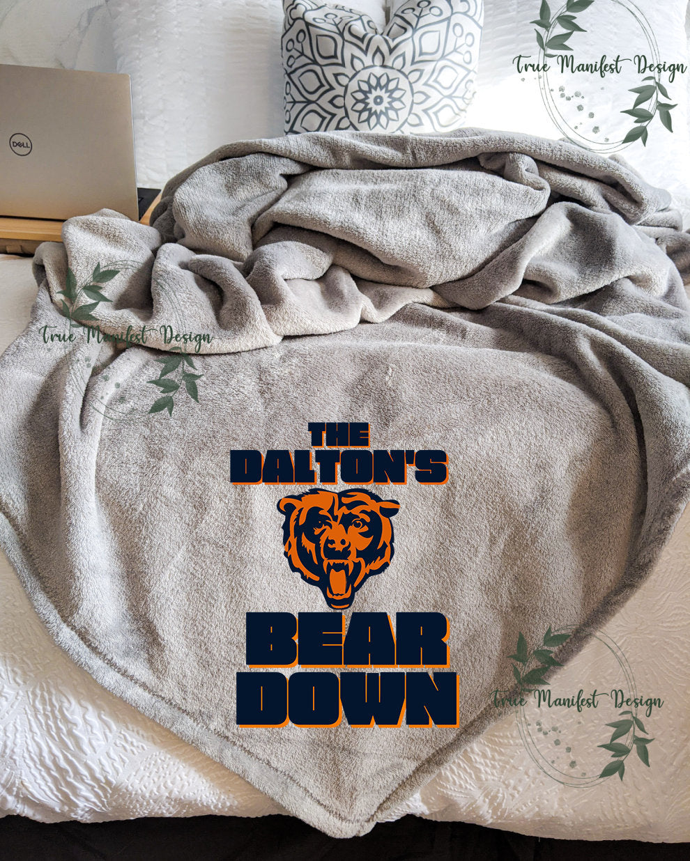 CUSTOM Chicago Bears- Bear Down Blanket