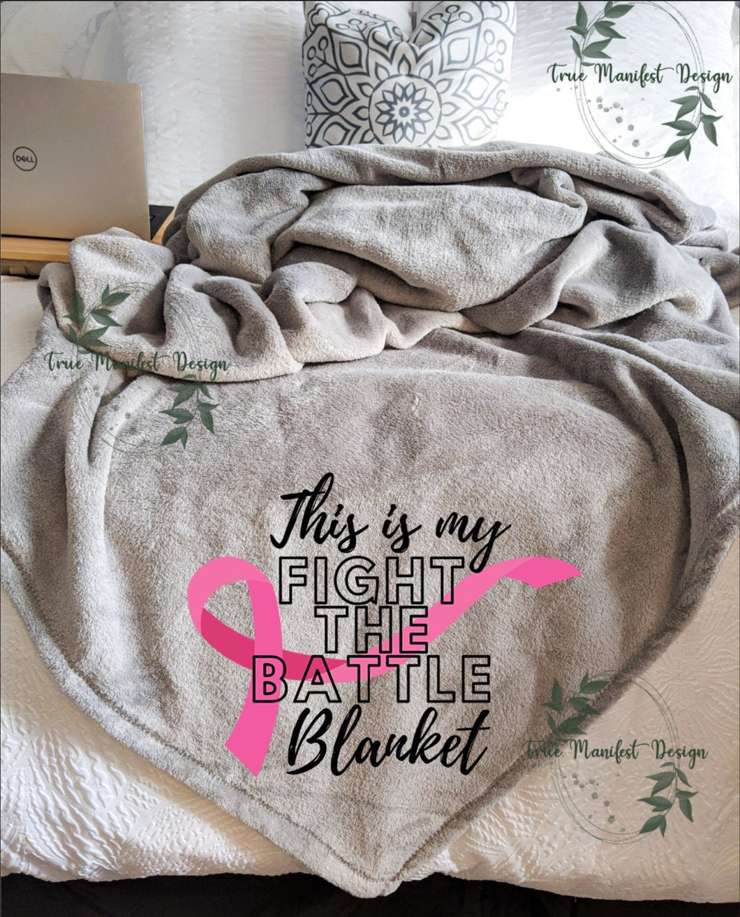 This Is My Fight The Battle Blanket Pink